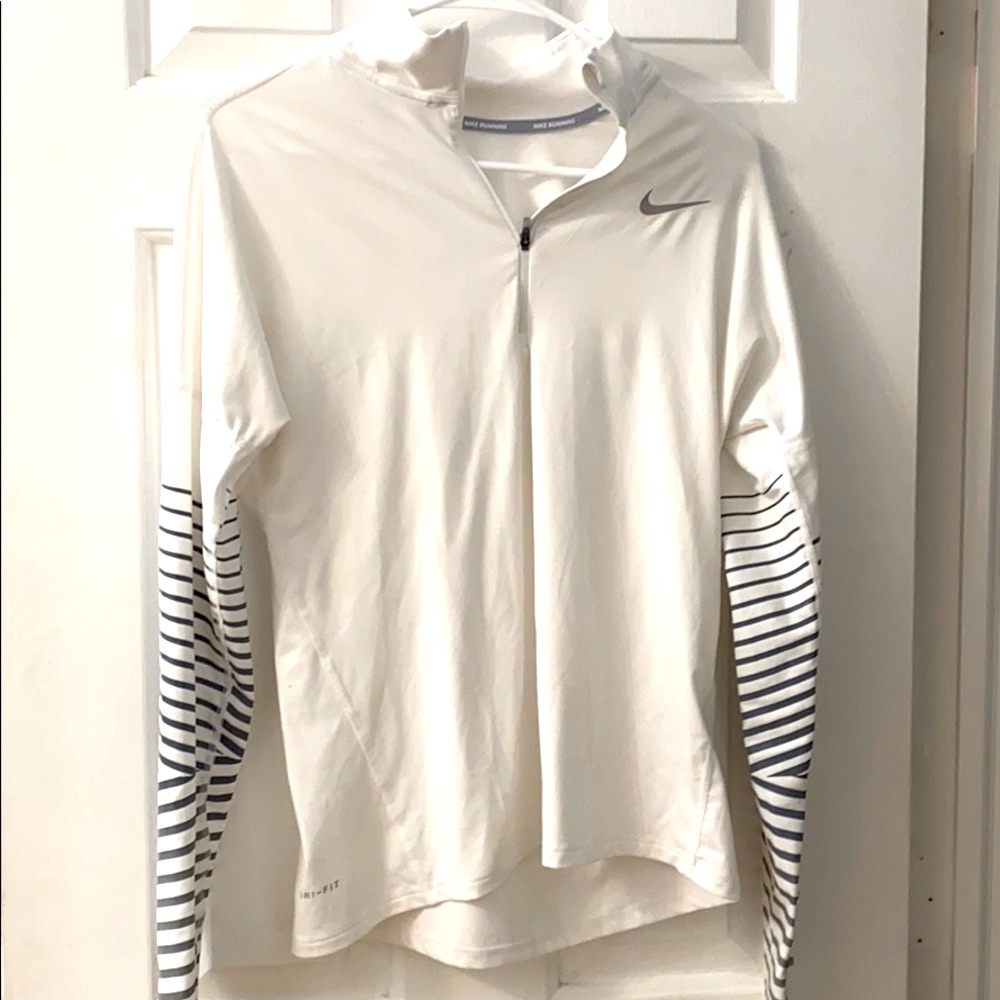 Women’s White Nike Running 3/4 Zip Up Size S